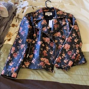 Floral Leather Jacket (New)